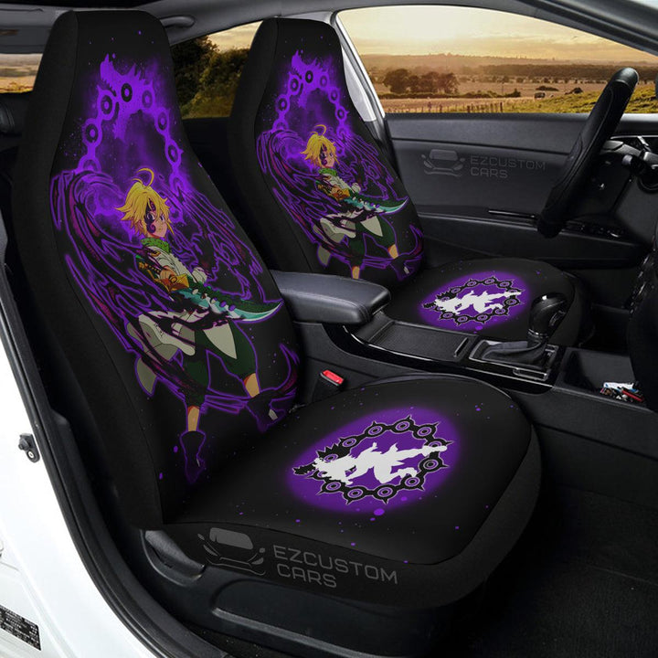 Seven Deadly Sins Custom Anime Car Seat Covers Meliodas Dragon Sin of Wrath Car Accessories - EzCustomcar - 1