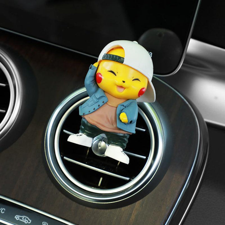 Cute Pikachu Car Air Freshener Vent Clip, Air Fresher For Car, Anime Car Decoration Accessories, Pokemon Action Figure Anime Gift - EzCustomcar - 4