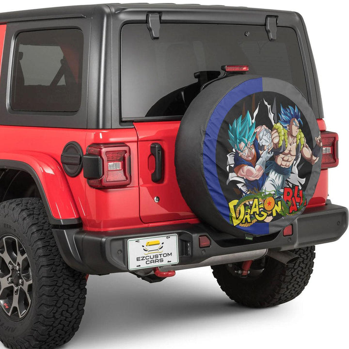 Gogeta x Vegito Spare Tire Cover Custom Dragon Ball Anime Car Accessories - EzCustomcar - 4