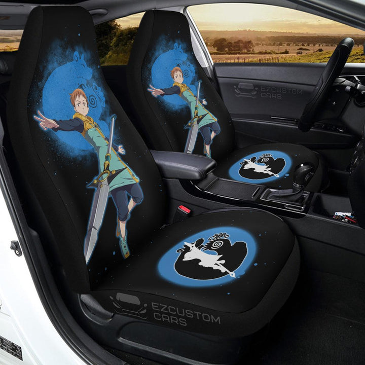 Seven Deadly Sins Custom Anime Car Seat Covers King Grizzly Sin of Sloth Car Accessories - EzCustomcar - 1