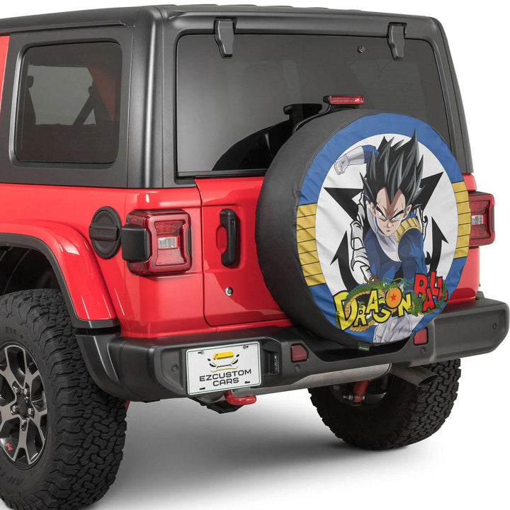 Vegeta Spare Tire Cover Custom Dragon Ball Anime Car Accessories - EzCustomcar - 4