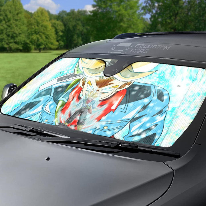 Dragon Ball Super Anime Car Accessories Custom Future Trunks Car Sun shade - EzCustomcar - 2