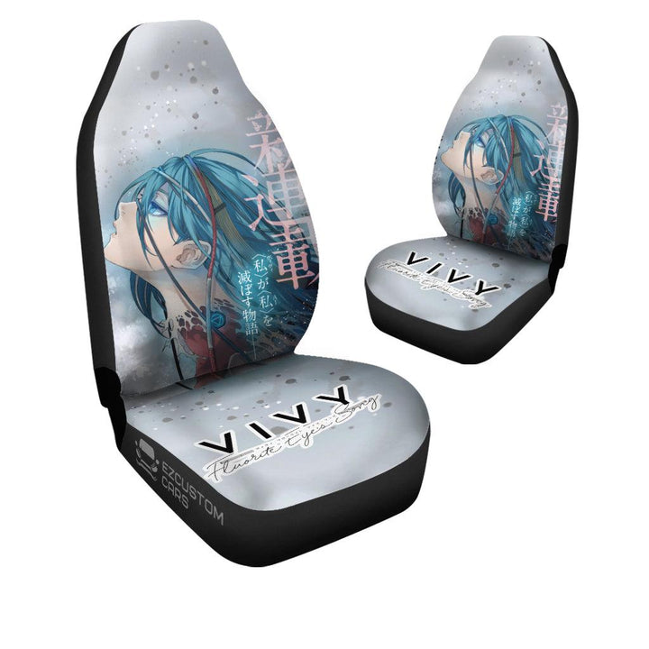 Vivy Car Seat Covers Custom Vivy: Fluorite Eye's Song Anime Car Accessories - EzCustomcar - 4