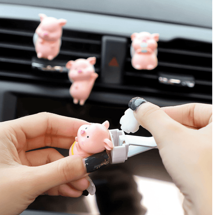 Cute Pig Car Air Freshener Vent Clip, Air Fresher For Car, Anime Car Decoration Accessories, Pokemon Action Figure Anime Gift - EzCustomcar - 2