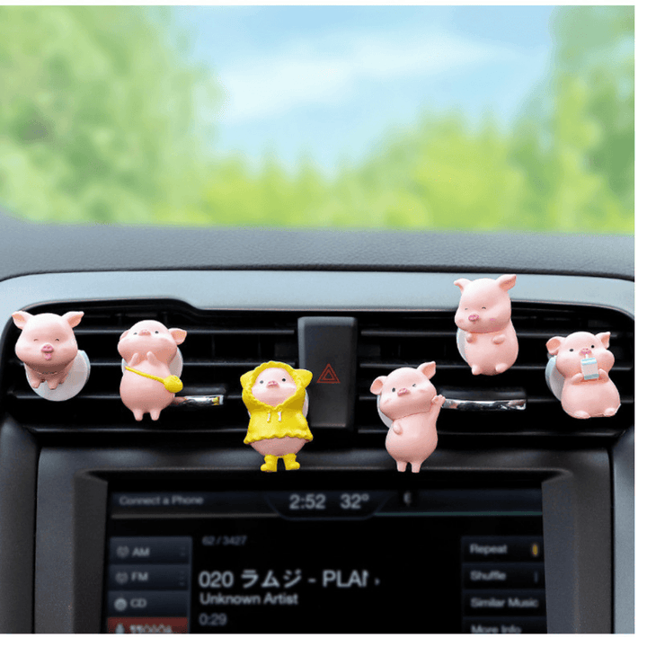 Cute Pig Car Air Freshener Vent Clip, Air Fresher For Car, Anime Car Decoration Accessories, Pokemon Action Figure Anime Gift - EzCustomcar - 4