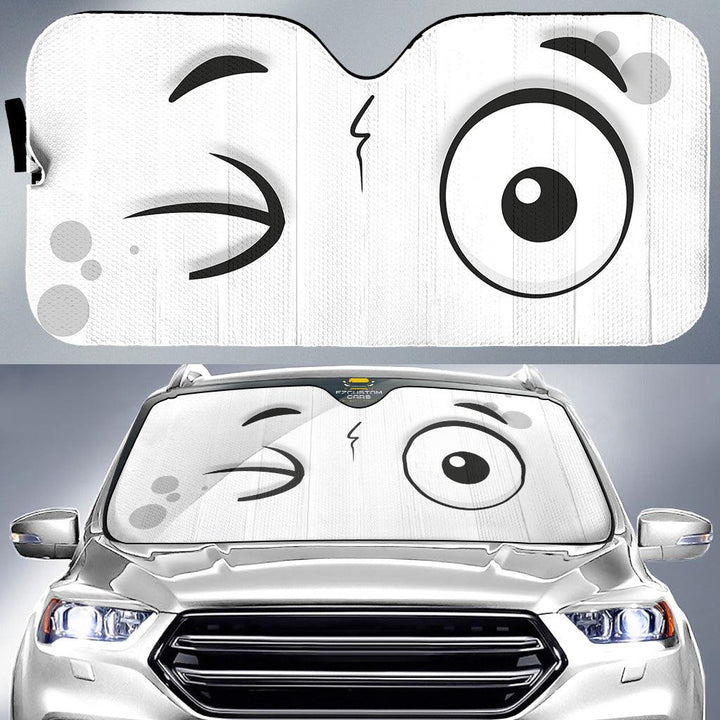 Intrigued Custom Cartoon Eyes Car Windshield Sun Shadeezcustomcar-1