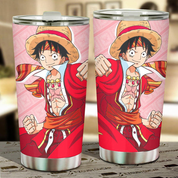 Monkey D. Luffy Stainless Steel Tumbler One Piece Anime Car Accessories - Customforcars - 2