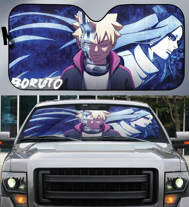 Boruto Car Sun Shade Custom My Hero Academia Anime Car Accessories - EzCustomcar - 1