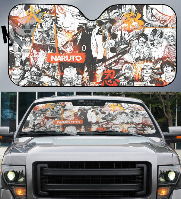 Naruto Car Accessories Anime Car Windshield Sun Shade Naruto Uzumaki - EzCustomcar - 1