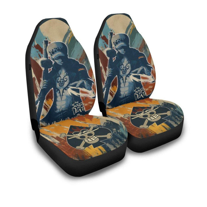 Law Car Seat Covers One Piece Anime - Customforcars - 2