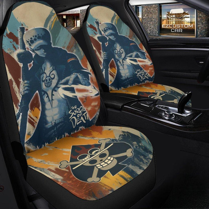 Law Car Seat Covers One Piece Anime - Customforcars - 3