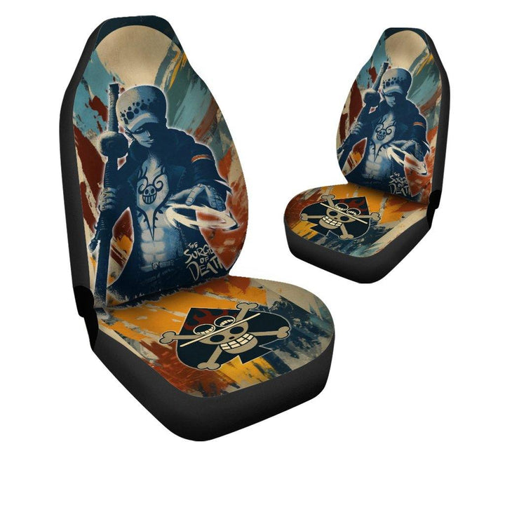 Law Car Seat Covers One Piece Anime - Customforcars - 4