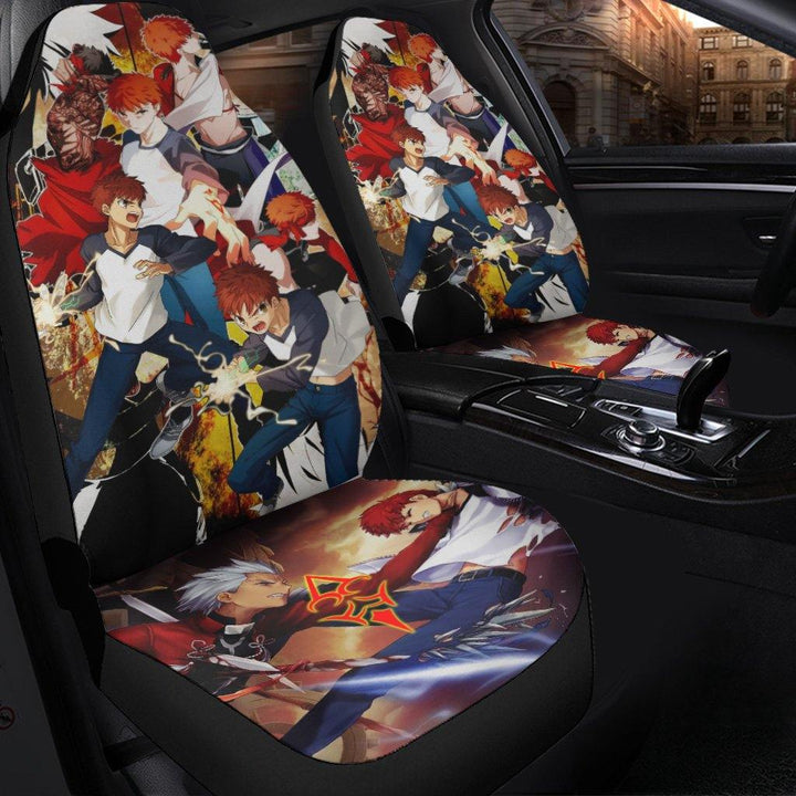 All Emiya Shirou Versions Car Seat Covers Fate/Stay Night Anime Car Accessories - Customforcars - 4