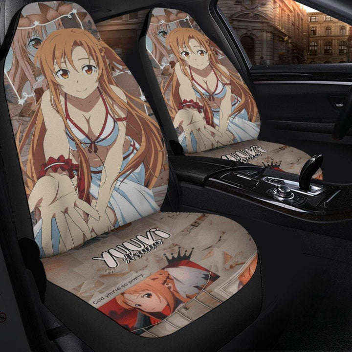 Asuna Sword Art Online Anime Car Seat Covers - Customforcars - 3