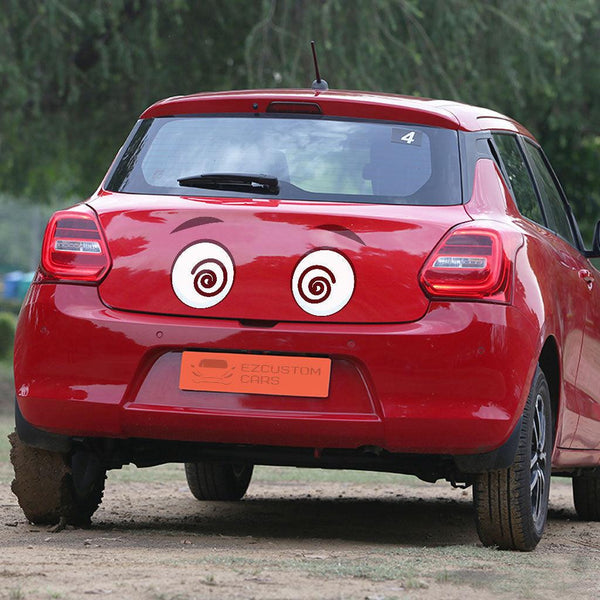 Bewildered Eyes Car Sticker Custom Cartoon Car Accessories - EzCustomcar - 1