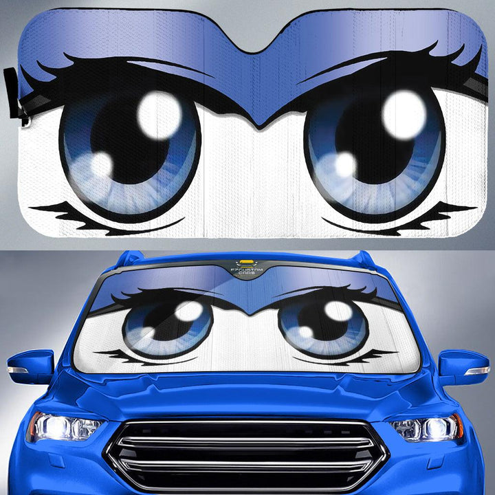Cute Cartoon Eyes Custom Car Windshield Sunshades - EzCustomcar - 6