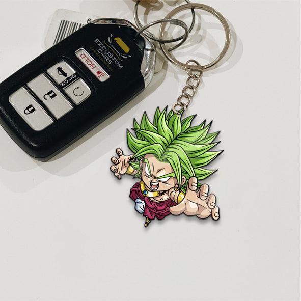 Broly Keychains Custom Dragon Ball Anime Car Accessories - EzCustomcar - 2