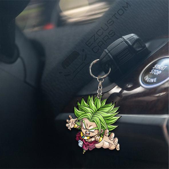 Broly Keychains Custom Dragon Ball Anime Car Accessories - EzCustomcar - 4