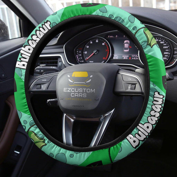 Bulbasaur Steering Wheel Cover Custom Pokemon Anime Car Accessories - EzCustomcar - 3