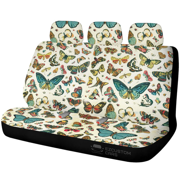 Butterfly Car Back Seat Covers Set Custom Pattern Car Accessories - EzCustomcar - 1