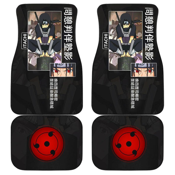 Uchiha Itachi Car Floor Mats Custom Naruto Anime Car Accessories - EzCustomcar - 1