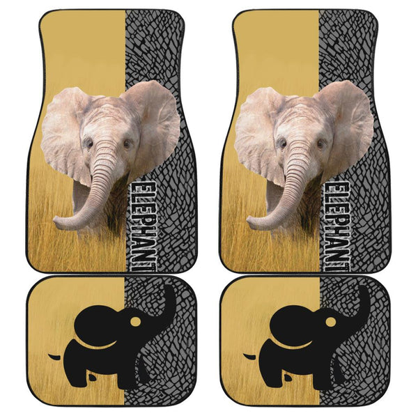 Cute Elephant Car Floor Mats Custom Elephant Car Accessories - EzCustomcar - 1