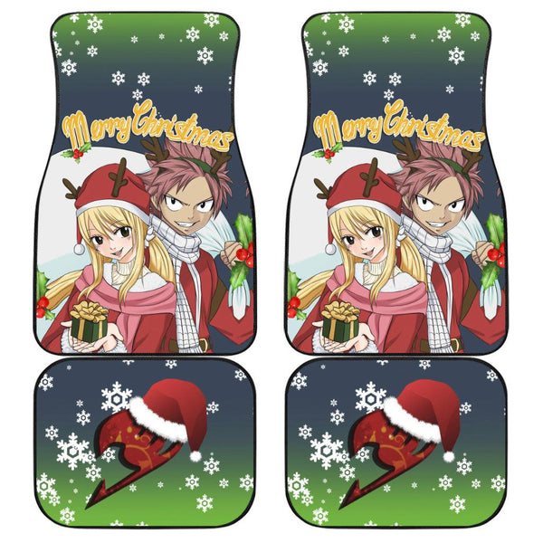 Natsu x Lucy Car Floor Mats Custom Fairy Tail Car Accessories Christmas Gifts - EzCustomcar - 1