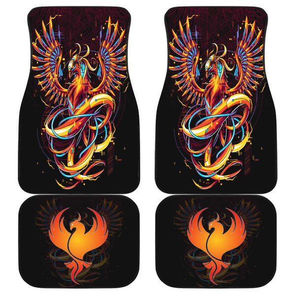 Phoenix Mythical Creatures Car Floor Mats Custom Mythical Creatures Car Accessories - EzCustomcar - 1