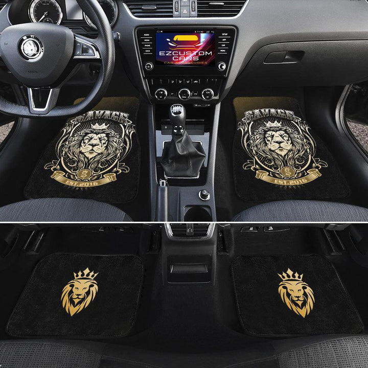 Savage Lion Car Floor Mats Custom Lion Car Accessories - EzCustomcar - 2