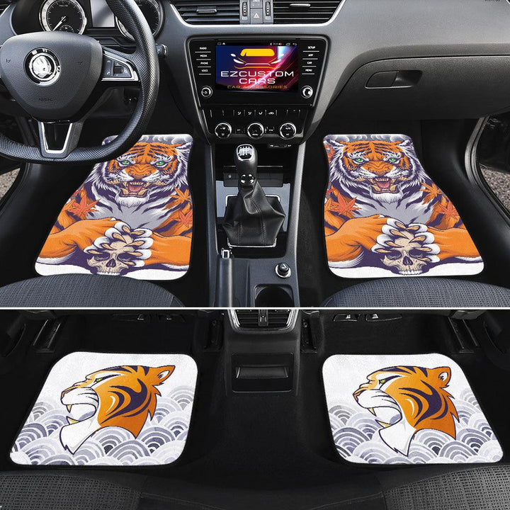 Skull x Tiger Car Floor Mats Custom Tiger Car Accessories - EzCustomcar - 2