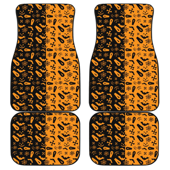 Halloween Car Accessories Custom Car Floor Mats Halloween Symbols - EzCustomcar - 1
