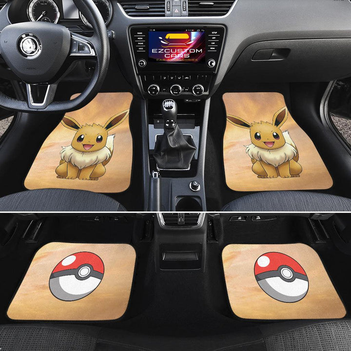 Pokemon Car Accessories Anime Car Floor Mats Eevee Amazing - EzCustomcar - 2