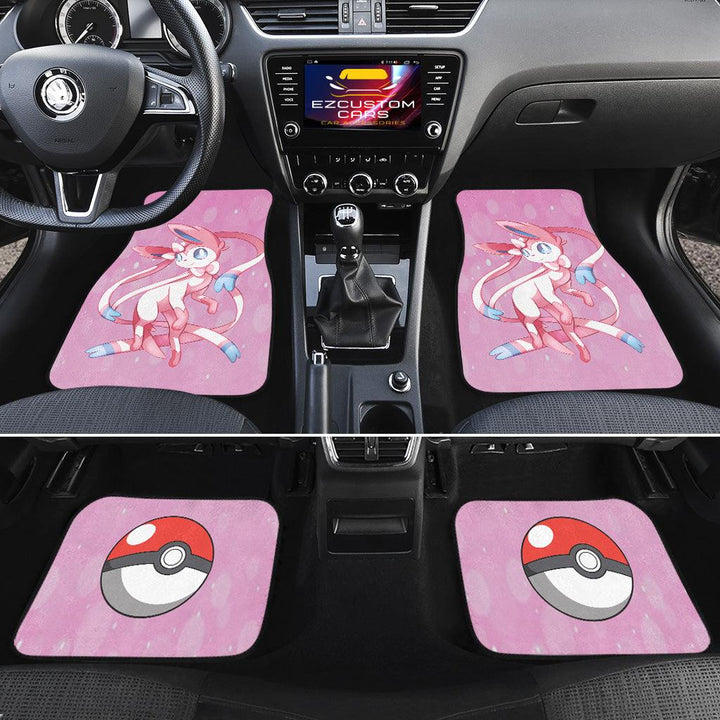 Pokemon Car Accessories Anime Car Floor Mats Sylveon Your Valentine - EzCustomcar - 2