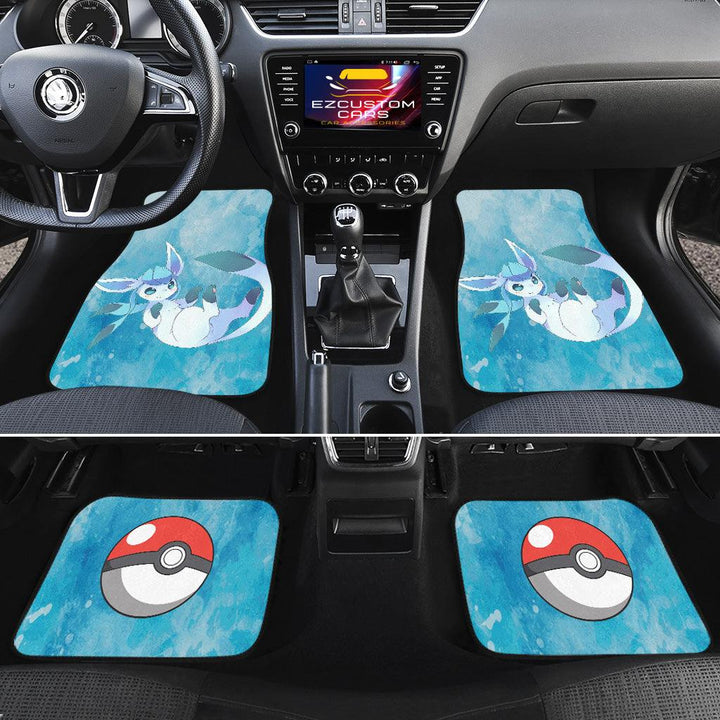 Pokemon Car Accessories Anime Car Floor Mats Glaceon Make Me Melt - EzCustomcar - 2