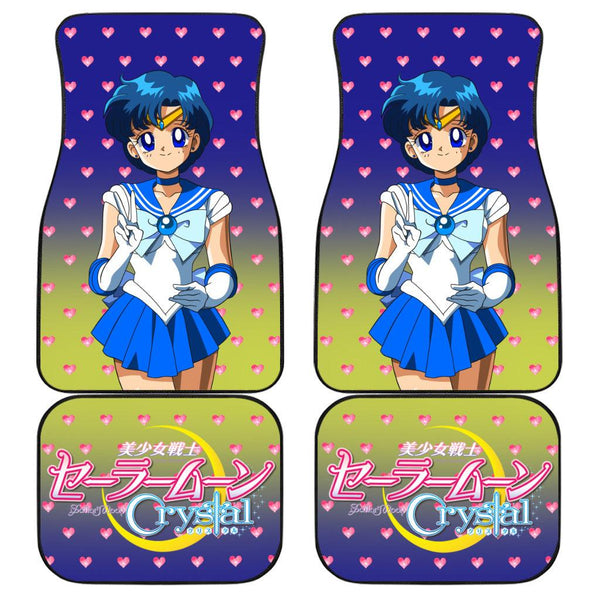 Sailor Moon Car Mats Anime Car Accessories Sailor Mercury - EzCustomcar - 1