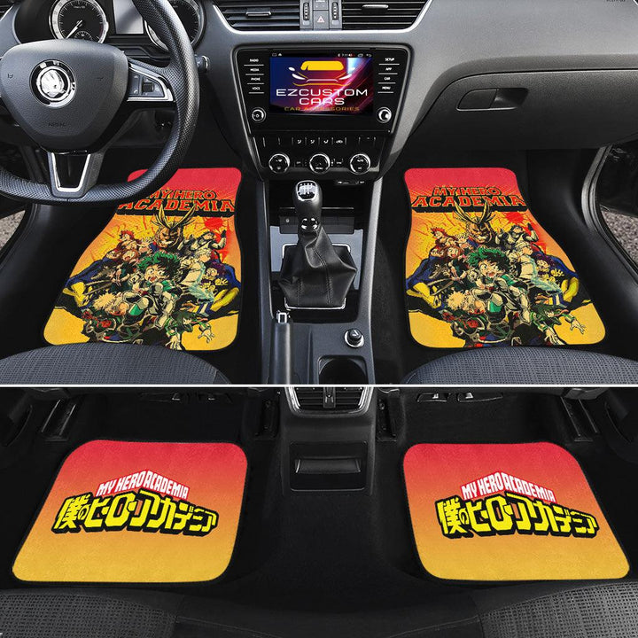 All Might x Heroes Car Floor Mats Custom MHA Anime Car Accessories - EzCustomcar - 2