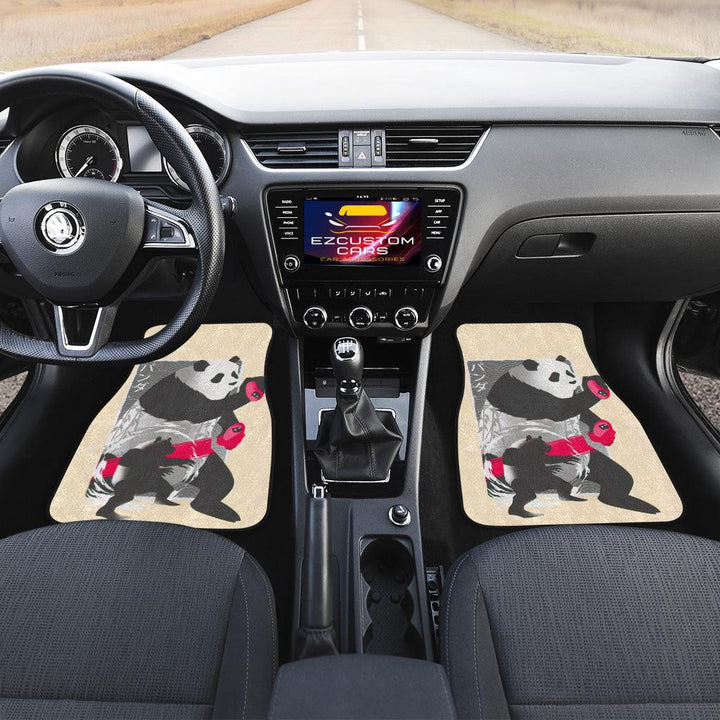 Panda Car Floor Mats Custom Jujutsu Kaise Anime Car Accessories - EzCustomcar - 4
