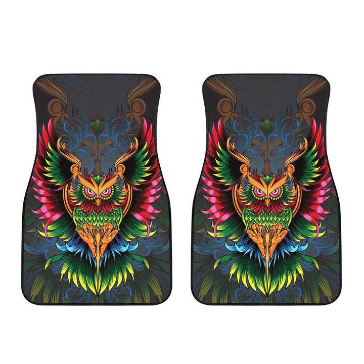 Colourful Owl Car Floor Mats Custom Owl Car Accessories - EzCustomcar - 3