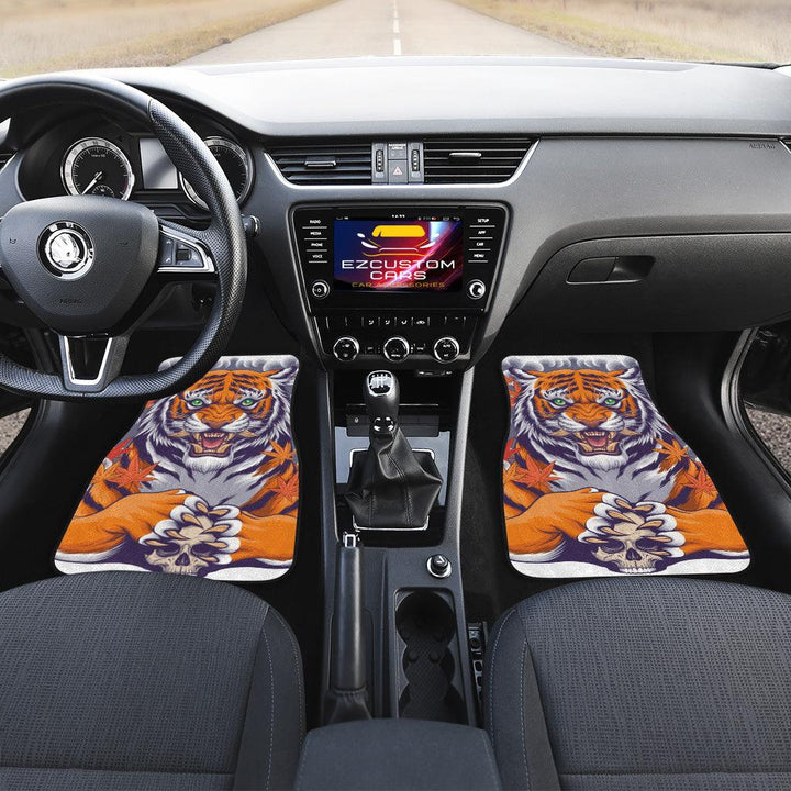 Skull x Tiger Car Floor Mats Custom Tiger Car Accessories - EzCustomcar - 4