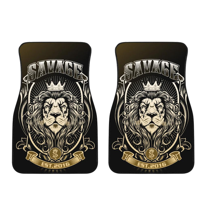 Savage Lion Car Floor Mats Custom Lion Car Accessories - EzCustomcar - 3