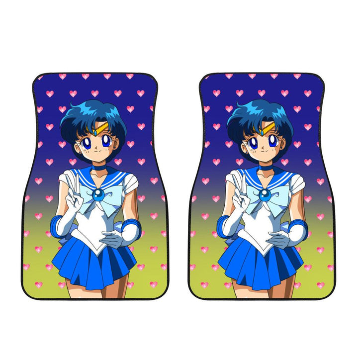 Sailor Moon Car Mats Anime Car Accessories Sailor Mercury - EzCustomcar - 3