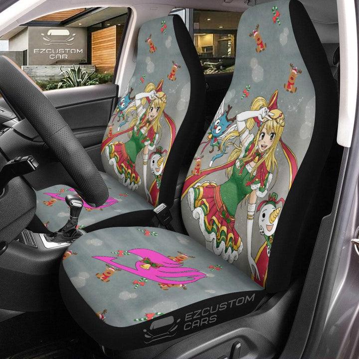 Lucy Heartfilia Car Seat Covers Custom Fairy Tail Car Accessories Christmas Gifts - EzCustomcar - 1