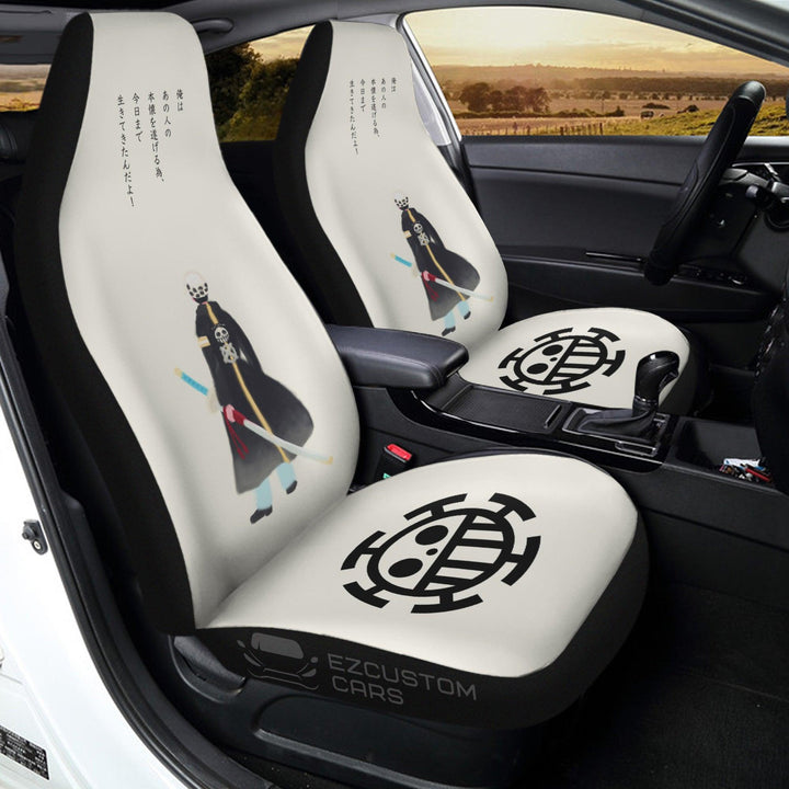 Trafalgar D. Water Law Car Seat Covers Custom One Piece Anime Car Accessories - EzCustomcar - 3