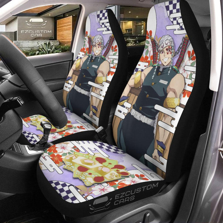 Tengen Uzui Car Seat Covers Custom Demon Slayer Anime Car Accessories - EzCustomcar - 1