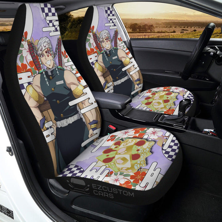 Tengen Uzui Car Seat Covers Custom Demon Slayer Anime Car Accessories - EzCustomcar - 3