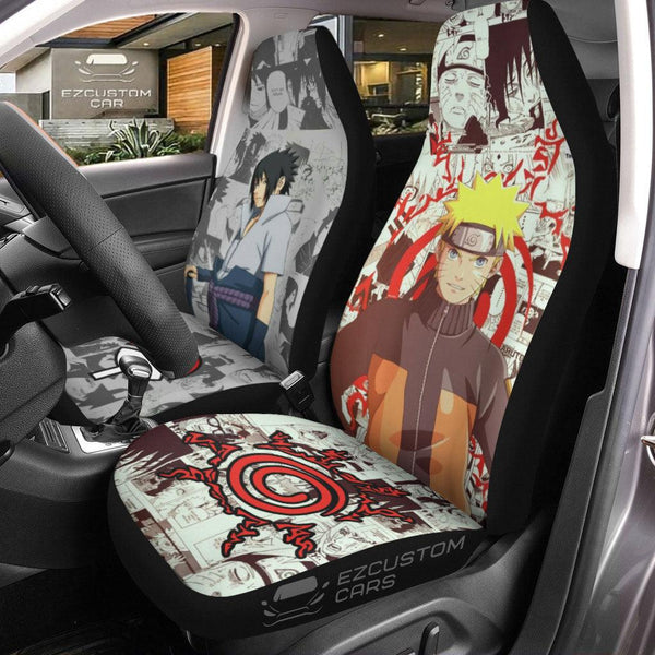 Naruto mixed Sasuke Naruto Car Seat Covers - EzCustomcar - 1