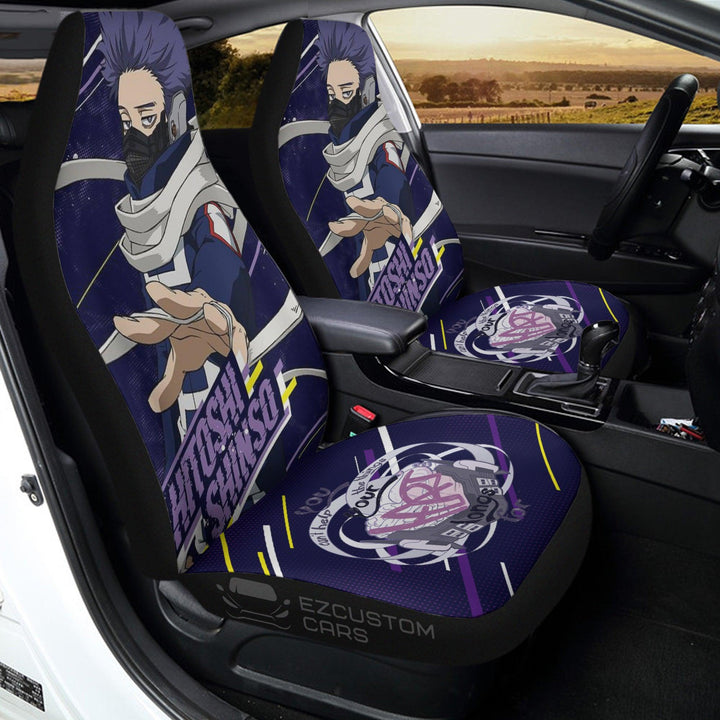 Hitoshi Shinso Car Seat Covers Custom My Hero Academia Anime Car Accessories - EzCustomcar - 3