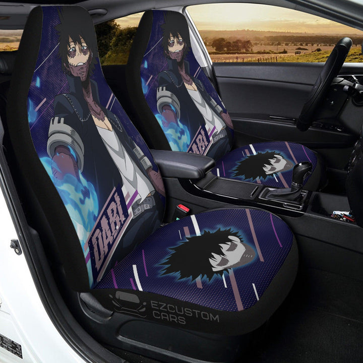 Dabi Car Seat Covers Custom My Hero Academia Anime Car Accessories - EzCustomcar - 2