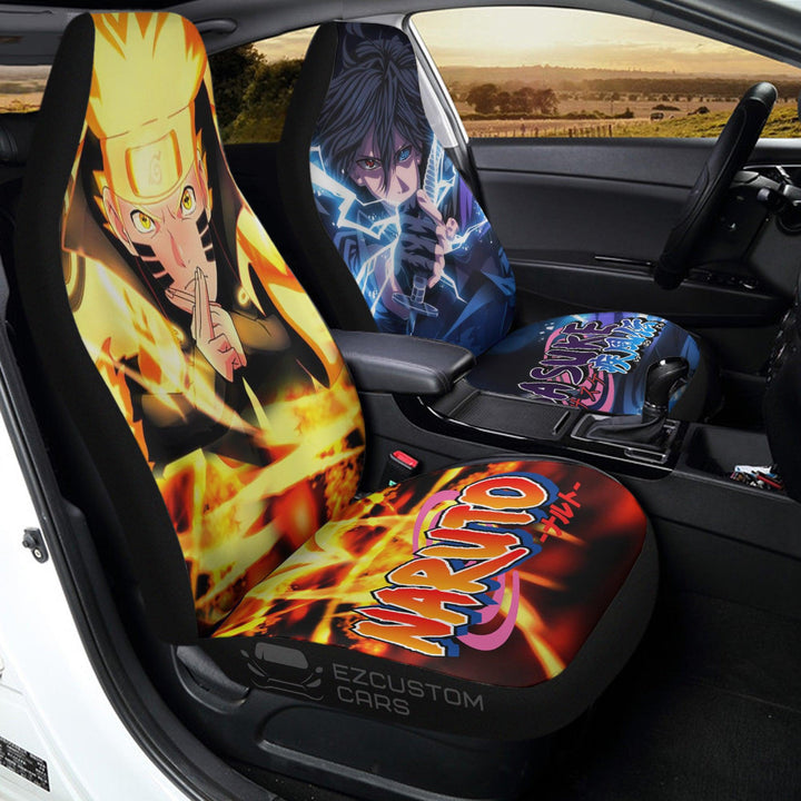 Car Seat Covers Custom Naruto Anime Car Accessories Sasuke Mixed Naruto Itachi - EzCustomcar - 3