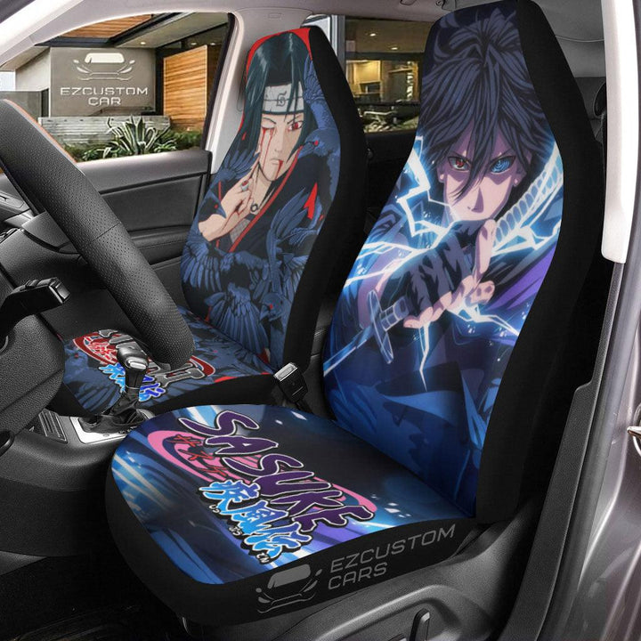 Sasuke Mixed Naruto Itachi Naruto Car Seat Covers - EzCustomcar - 1
